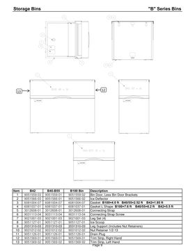 B150 ice machine parts diagram