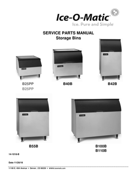 B55B ice machine parts diagram
