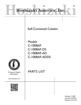 C-100BAF-AD ice machine parts diagram