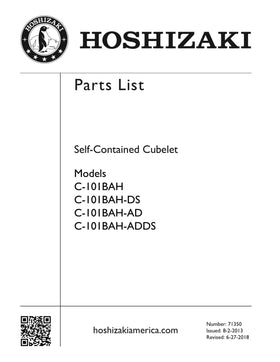 C-101BAH-DS ice machine parts diagram