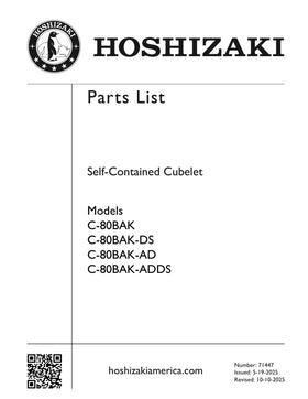 C-80BAK ice machine parts diagram