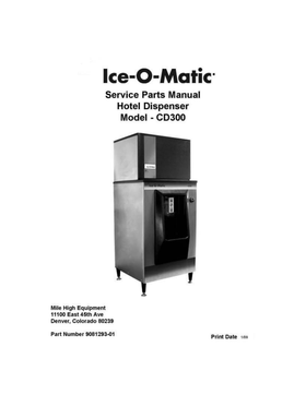 CD300 ice machine parts diagram
