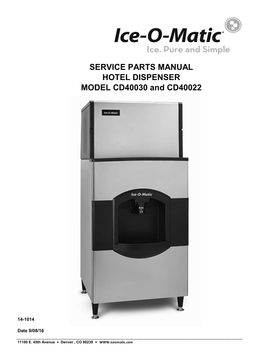 CD40130 ice machine parts diagram