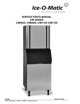 CIM0825 ice machine parts diagram