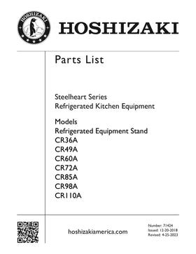 CR60A ice machine parts diagram
