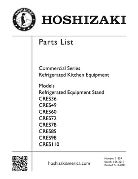 CRES72 ice machine parts diagram