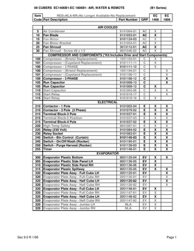 EC1806 ice machine parts diagram