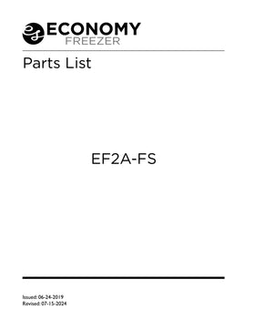 EF2A-FS ice machine parts diagram