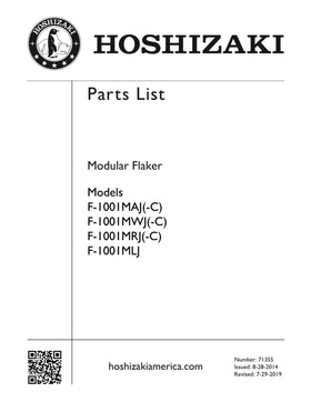 F-1001MRJ ice machine parts diagram