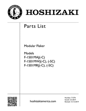 F-1501MWJ-SC ice machine parts diagram