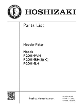 F-2001MRH3 ice machine parts diagram