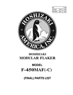 F-450MAF ice machine parts diagram