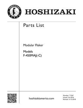 F-450MAJ ice machine parts diagram
