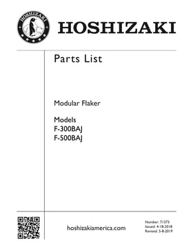 F-500BAJ ice machine parts diagram