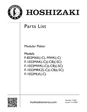 F-822MAK ice machine parts diagram