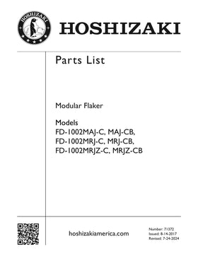 FD-1002MRJ-C ice machine parts diagram