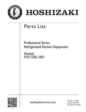 FH2-SSB ice machine parts diagram