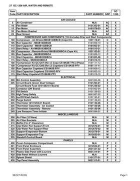 GC1206 ice machine parts diagram