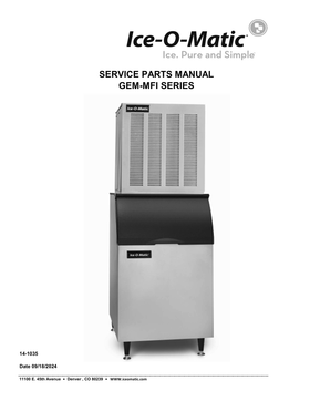 GEM0956W ice machine parts diagram