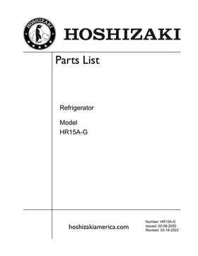 HR15A-G ice machine parts diagram