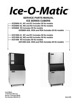 ICE0806 ice machine parts diagram
