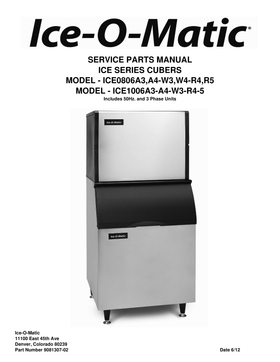 ICE1007 ice machine parts diagram