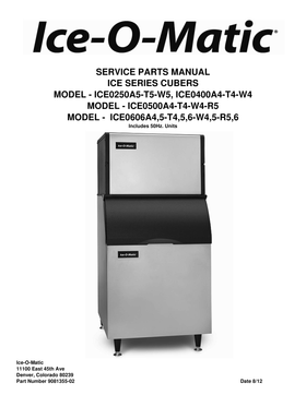 ICE125-S ice machine parts diagram