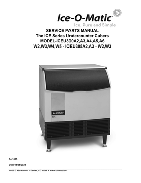 ICEU305HA ice machine parts diagram