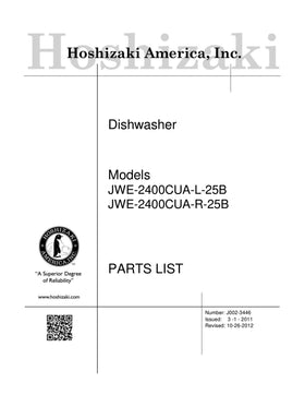 JWE-2400CUA-L-25B ice machine parts diagram