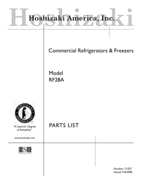 RF-28A ice machine parts diagram