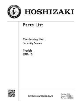 SRK-10J ice machine parts diagram