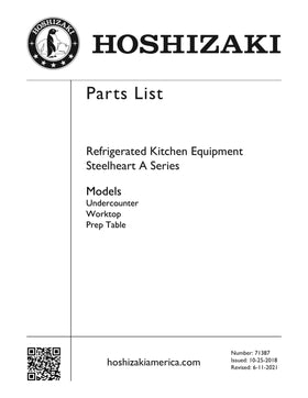 UF27A ice machine parts diagram
