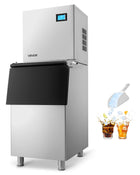 VEVOR Commercial Ice Maker Machine 360LBS/24H Ice-Making Machine with 250LBS Large Storage Bin Auto Self-Cleaning Ice Maker with Touchscreen for Bar Cafe Restaurant Business Commercial