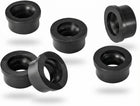 6 Pieces Black Rubber Handle Gaskets Anti-Leak Seal Fittings for Commercial Soft Serve Ice Cream Machine Compatible with Vevor YKF Dispenser Door Handle Repair Accessories