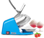 VEVOR Ice Crusher Machine 286lbs Per Hour Electric 4 Blades Snow Cone Maker Stainless Steel Shaved Ice Machine with Bowl and Cover 300W 2000RPM Ice-Shaver