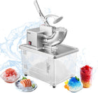 VEVOR Commercial Ice Crusher 661LBS/H 350W Electric Snow Cone Machine with 4 Blades 2000RPM Stainless Steel Shaved Ice Machine with 11 Gal Crushed-Ice Box for Family Restaurants Bars Silver
