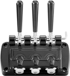 Front Panel Dispenser Discharge Door Compatible with VEVOR YKF Soft Serve Ice Cream Machines - Complete Faceplate Assembly with 3 Handles Valve Rods & Seals - Commercial Food Grade Parts
