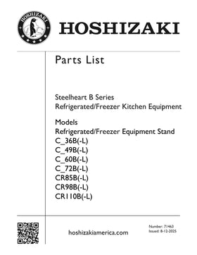 CR85B ice machine parts diagram