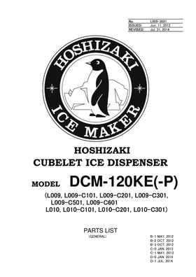 DCM-120KE ice machine parts diagram