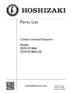 DCM-271BAK-OS ice machine parts diagram
