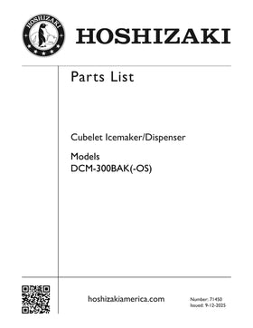 DCM-300BAK-OS ice machine parts diagram