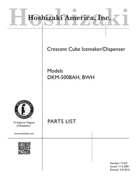 DKM-500BWH ice machine parts diagram