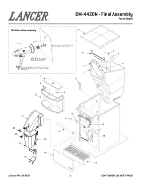 DM-4420N ice machine parts diagram