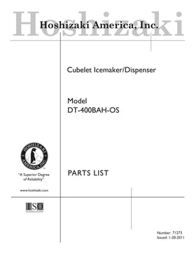 DT-400BAH-OS ice machine parts diagram