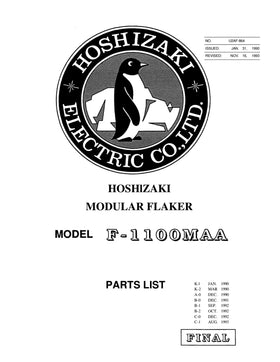 F-1100MAA ice machine parts diagram
