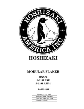 F-1101ASU ice machine parts diagram