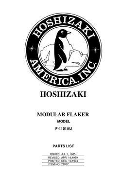 F-1101AU ice machine parts diagram