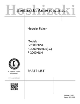 F-2000MRH3 ice machine parts diagram