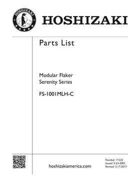 FS-1001MLH-C ice machine parts diagram