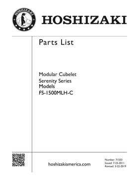 FS-1500MLH-C ice machine parts diagram